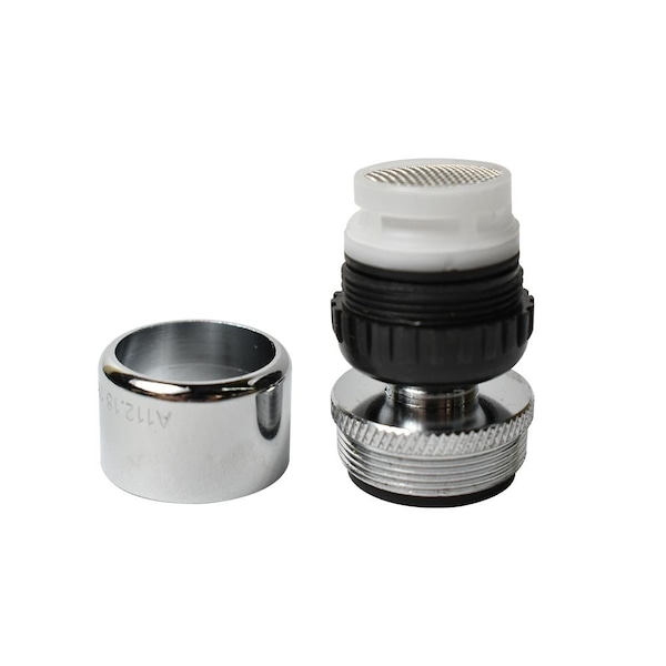 Dual Thread Swivel Adapter, With Plastic Aerator Adapter Lead F